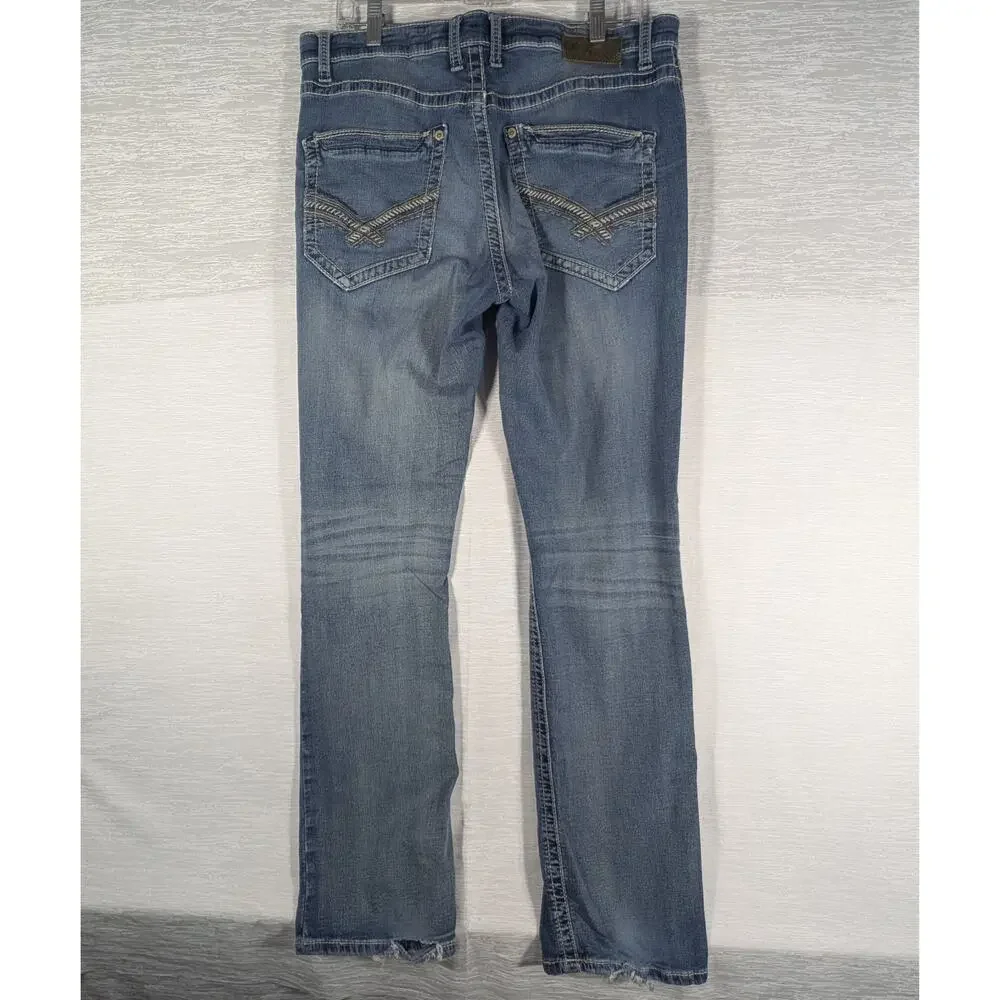 BKE Ryan Jeans Mens 34L Blue 34x28 Straight Jeans